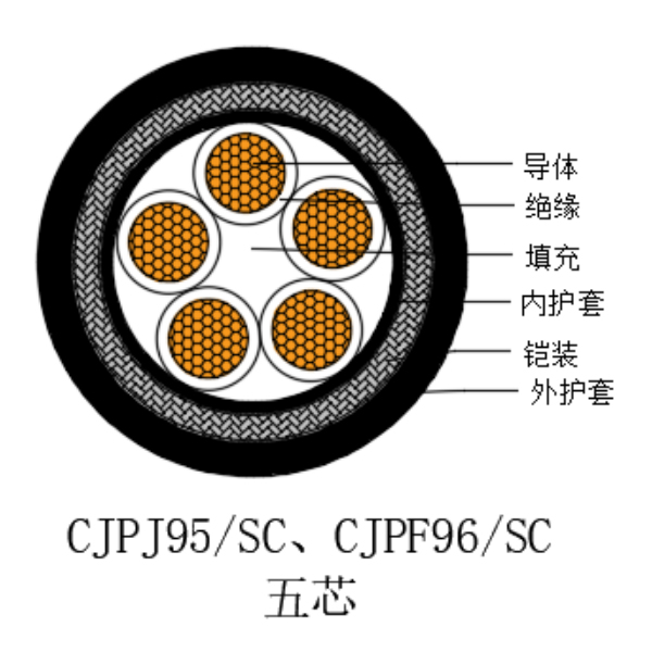 銅芯交聯(lián)聚乙烯絕緣低煙無(wú)鹵船用電力電纜-CJPJ95/SC-0.6/1kV、CJPF96/SC-0.6/1kV